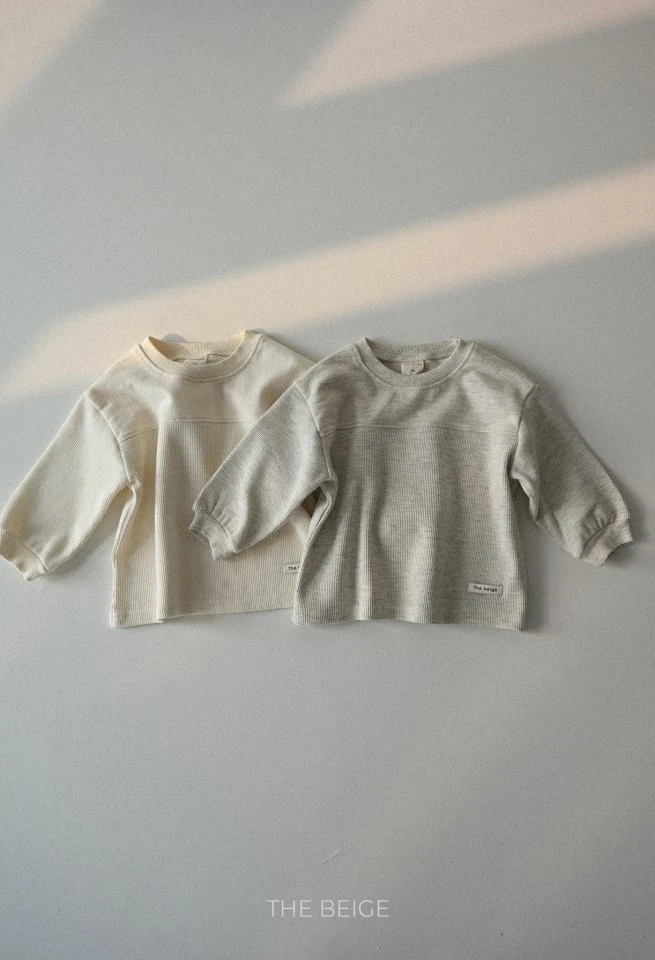 The Beige - Korean Baby Fashion - #babyboutiqueclothing - Contrast Long Sleeve Tee