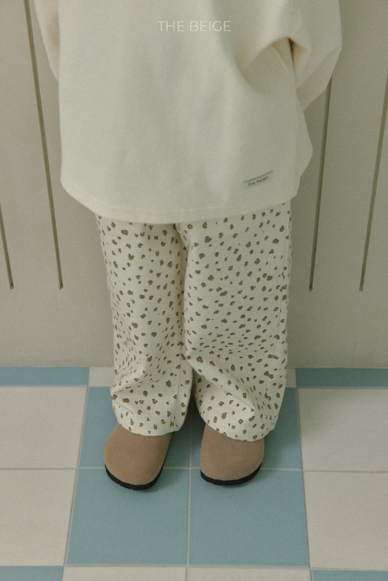 The Beige - Korean Baby Fashion - #babyclothing - Patterned Straight Pants - 9
