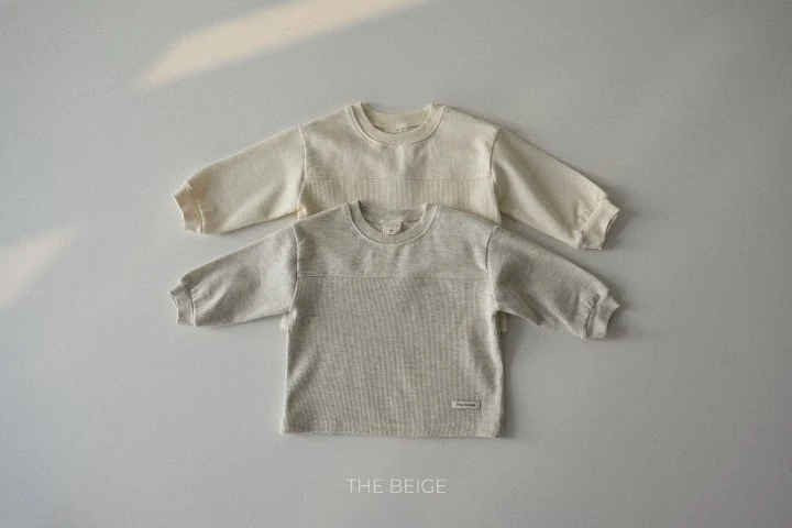 The Beige - Korean Baby Fashion - #babyfashion - Contrast Long Sleeve Tee - 3