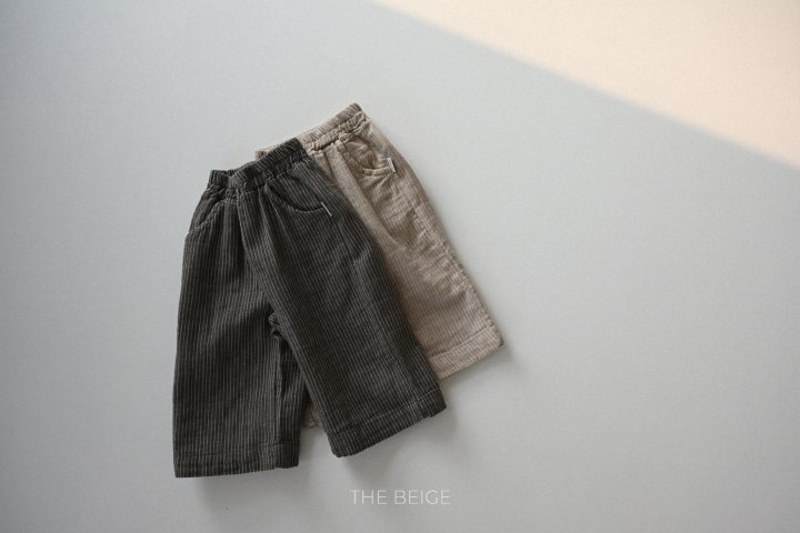 The Beige - Korean Baby Fashion - #babyfever - Stripe Wide Pants - 5