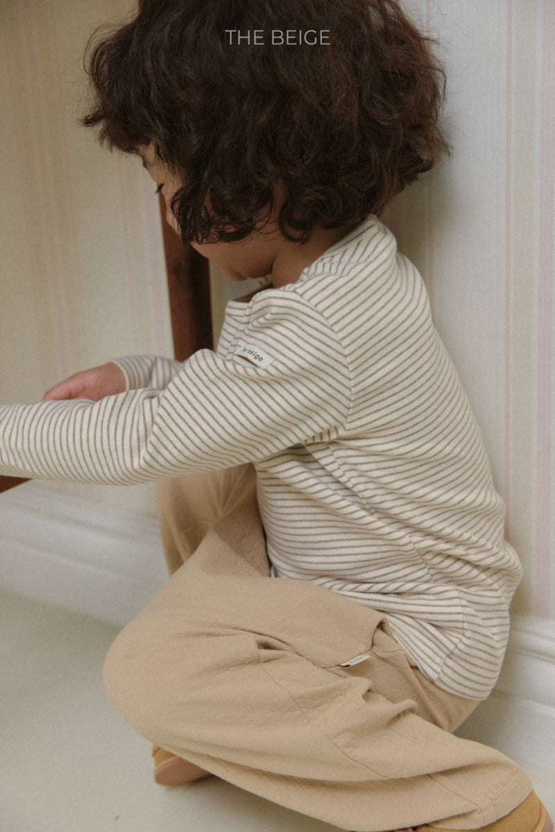 The Beige - Korean Baby Fashion - #babyfever - Slim Stripe Tee - 8