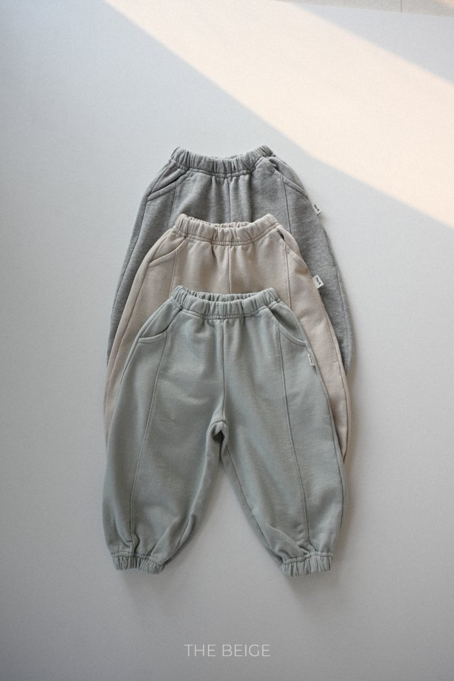 The Beige - Korean Baby Fashion - #babygirlfashion - Seam Line Jogger Pants