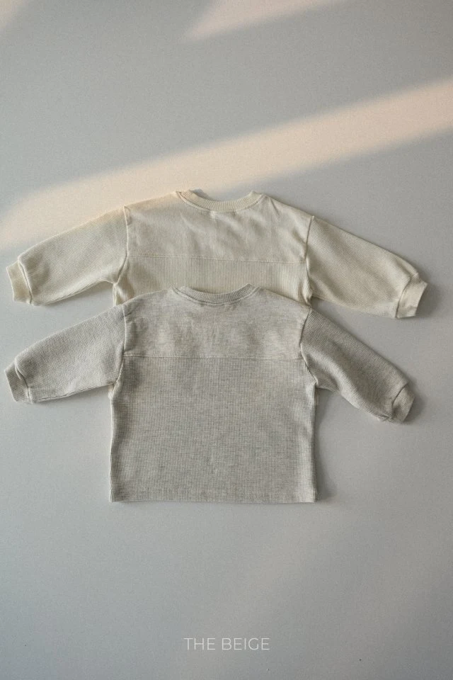 The Beige - Korean Baby Fashion - #babygirlfashion - Contrast Long Sleeve Tee - 5