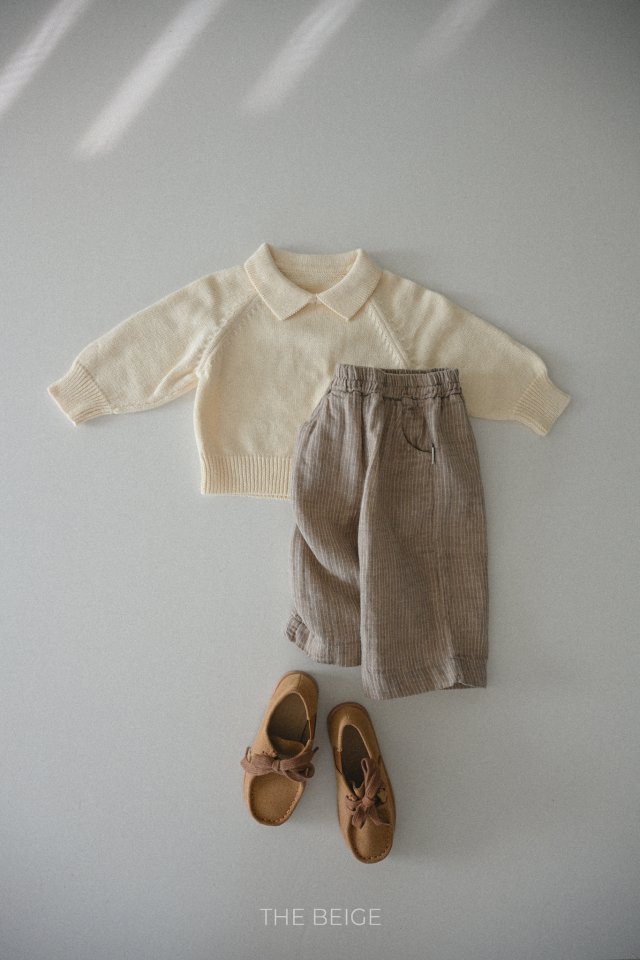 The Beige - Korean Baby Fashion - #babylifestyle - Stripe Wide Pants - 7