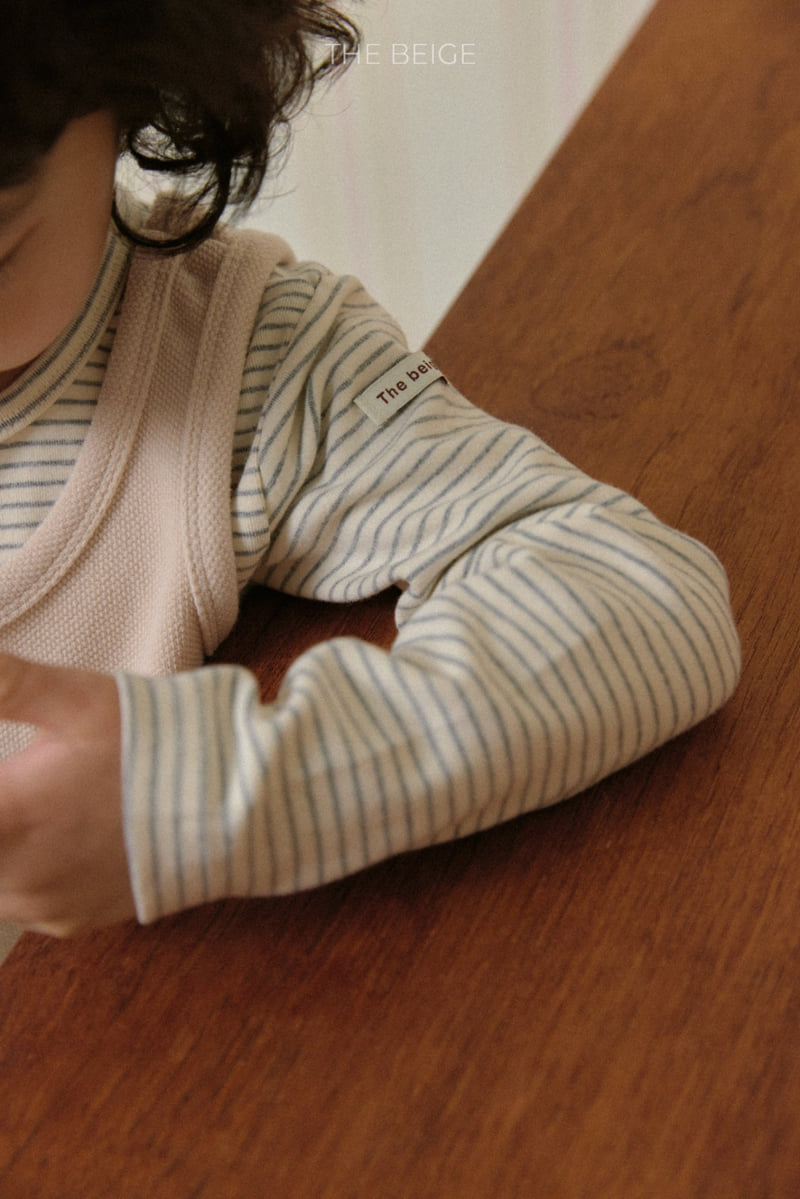 The Beige - Korean Baby Fashion - #babylifestyle - Slim Stripe Tee - 10