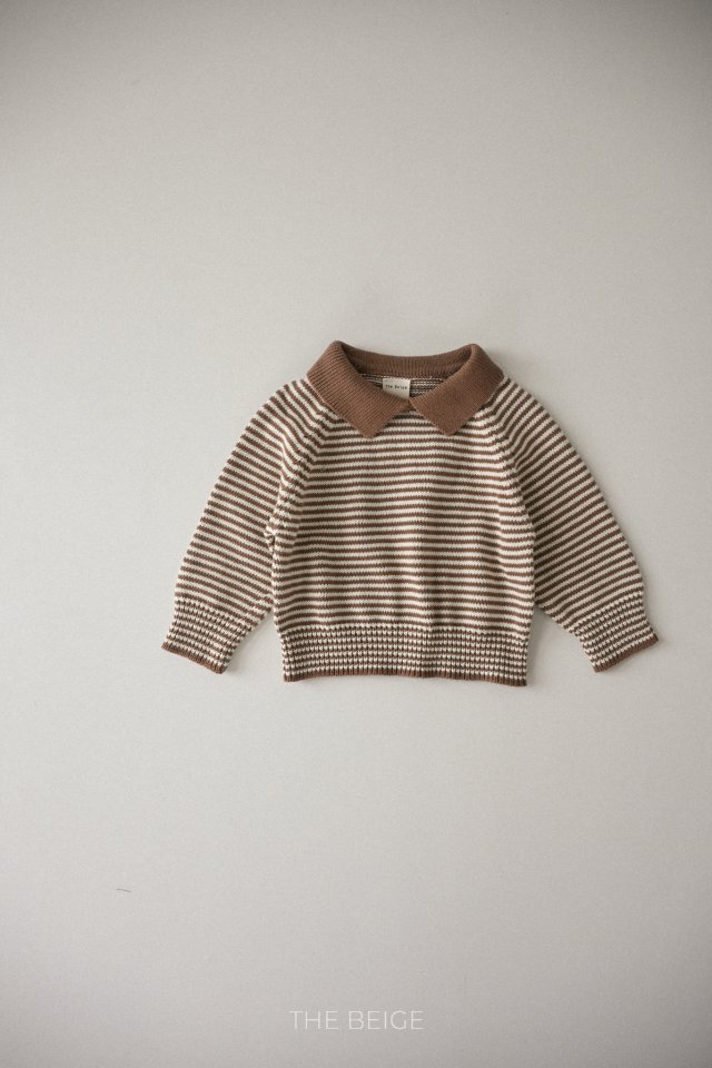 The Beige - Korean Baby Fashion - #babyootd - Collared Knit - 3