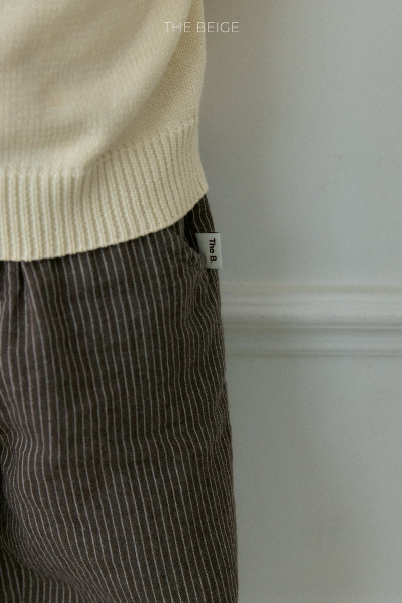 The Beige - Korean Baby Fashion - #babyoutfit - Stripe Wide Pants - 10