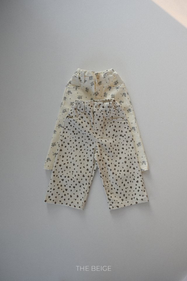 The Beige - Korean Baby Fashion - #babyoutfit - Patterned Straight Pants