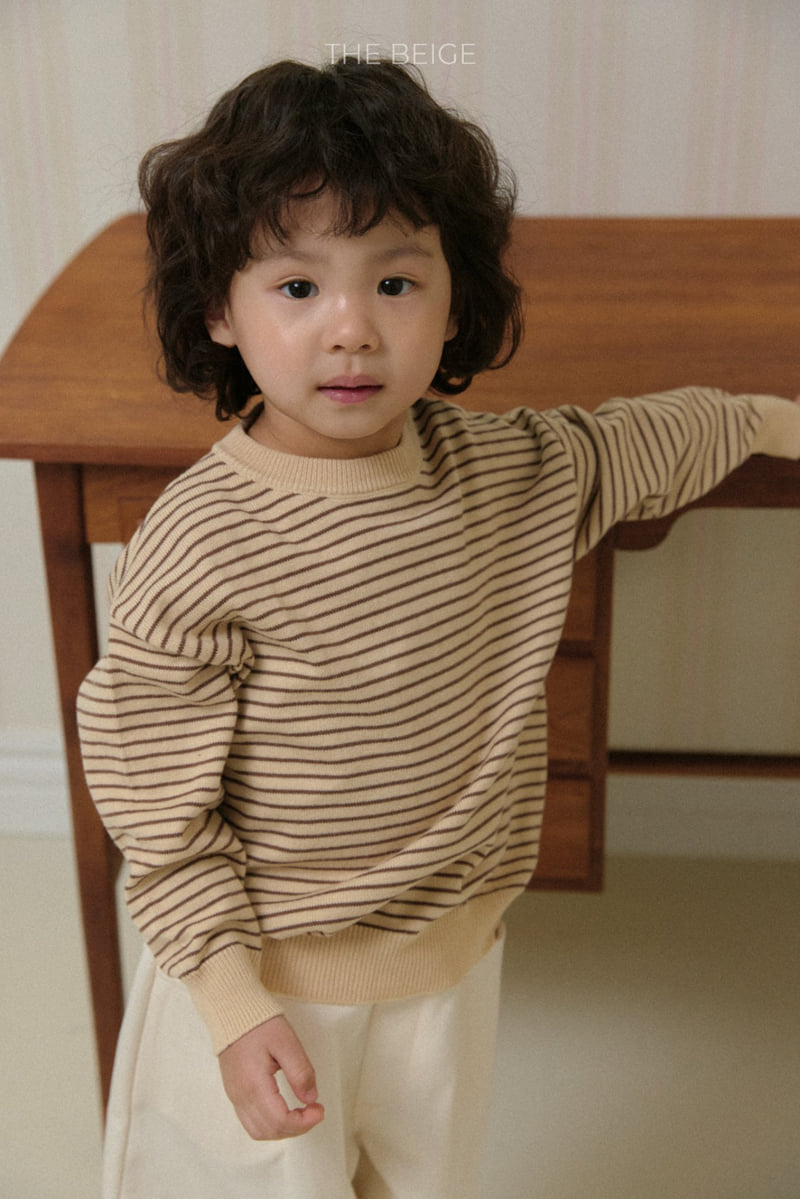 The Beige - Korean Baby Fashion - #babyoutfit - Round Stripe Knit - 7