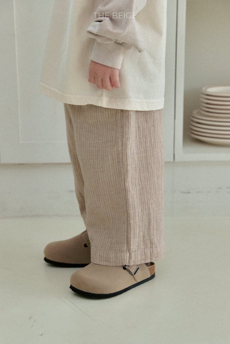 The Beige - Korean Baby Fashion - #babywear - Stripe Wide Pants - 12