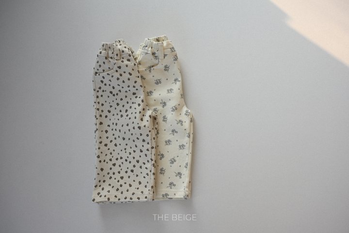 The Beige - Korean Baby Fashion - #babywear - Patterned Straight Pants - 3