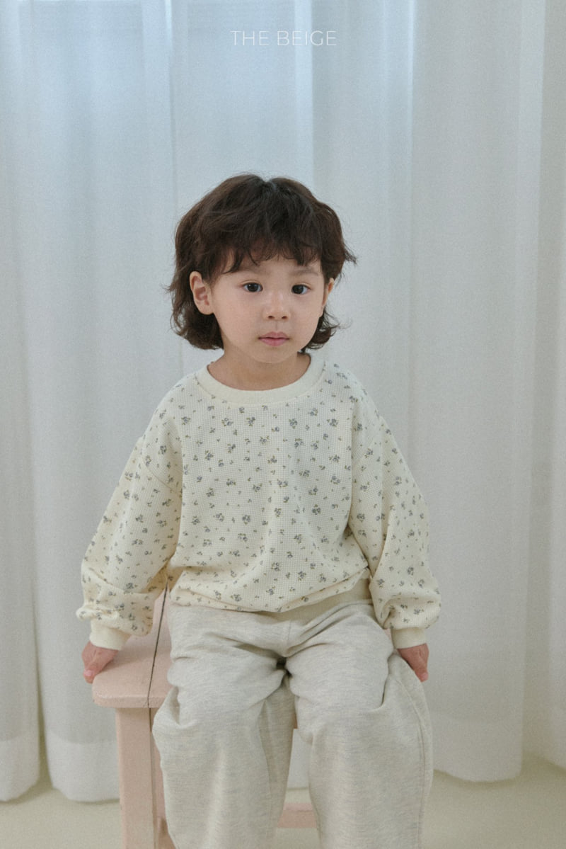 The Beige - Korean Baby Fashion - #babywear - Flower Waffle Sweatshirt - 8