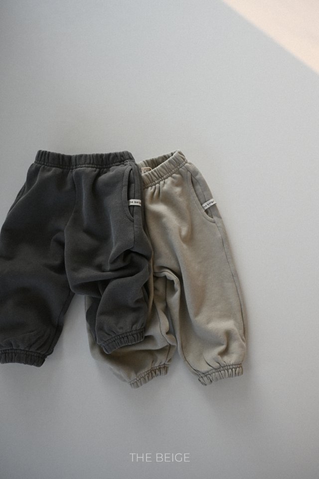 The Beige - Korean Baby Fashion - #onlinebabyboutique - Pigment Jogger Pants - 6
