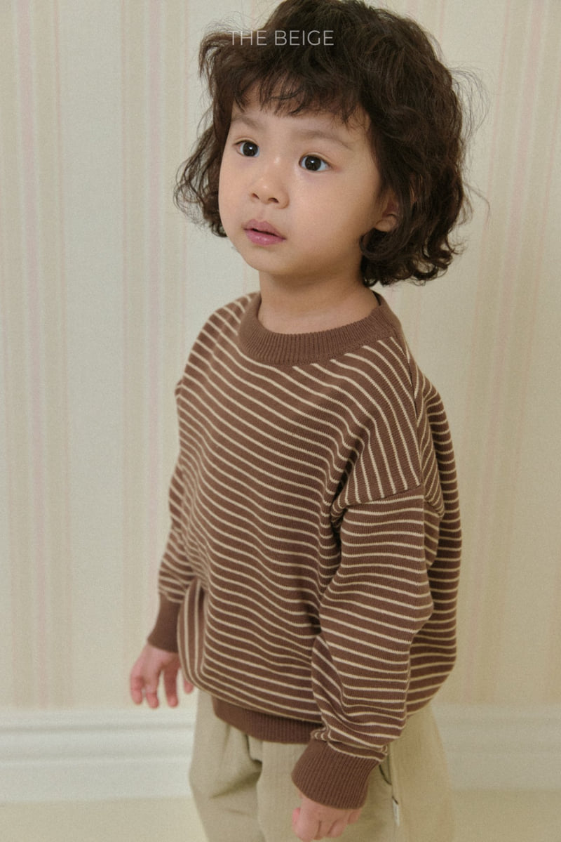 The Beige - Korean Baby Fashion - #onlinebabyboutique - Round Stripe Knit - 10
