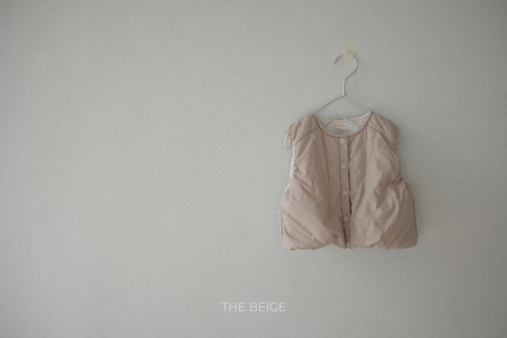 The Beige - Korean Baby Fashion - #onlinebabyshop - Band Padded Vest - 3