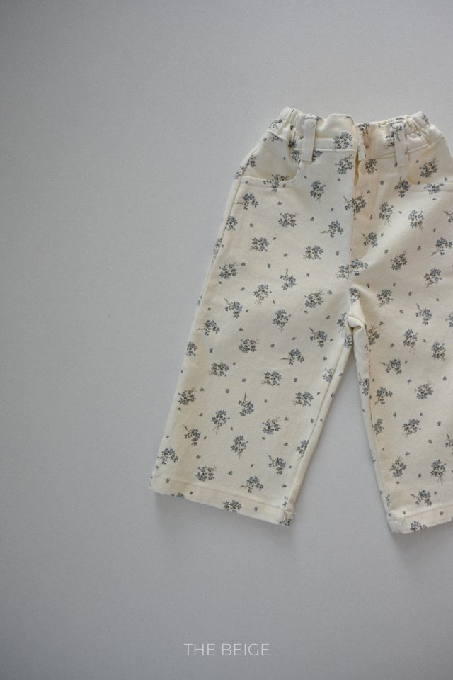 The Beige - Korean Baby Fashion - #onlinebabyshop - Patterned Straight Pants - 5
