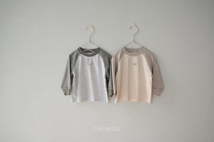 The Beige - Korean Baby Fashion - #onlinebabyshop - Raglan Sleeve Tee
