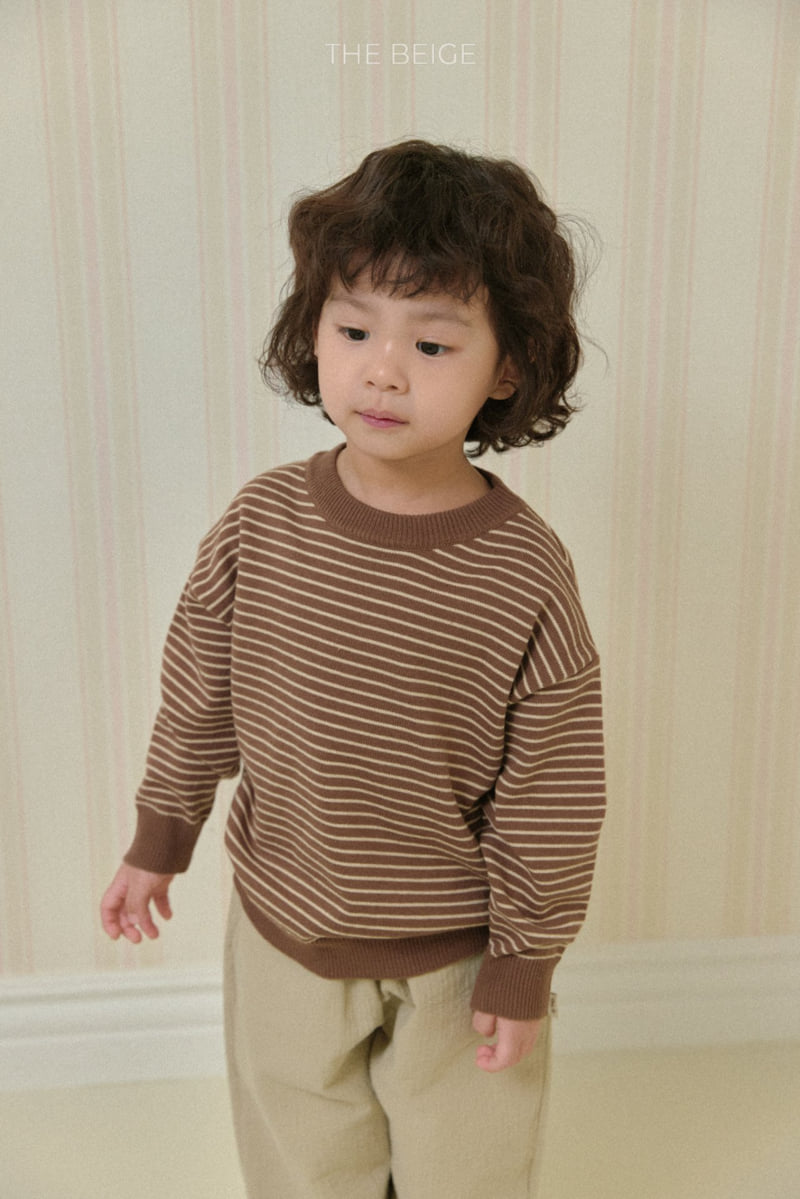 The Beige - Korean Baby Fashion - #onlinebabyshop - Round Stripe Knit - 11