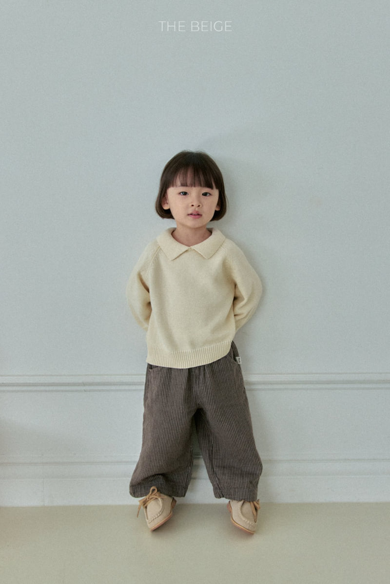 The Beige - Korean Baby Fashion - #onlinebabyshop - Collared Knit - 8
