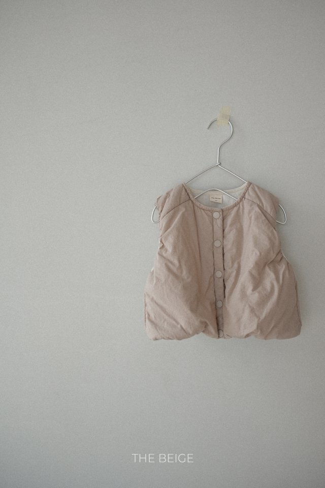The Beige - Korean Baby Fashion - #onlinebabyshop - Band Padded Vest - 4