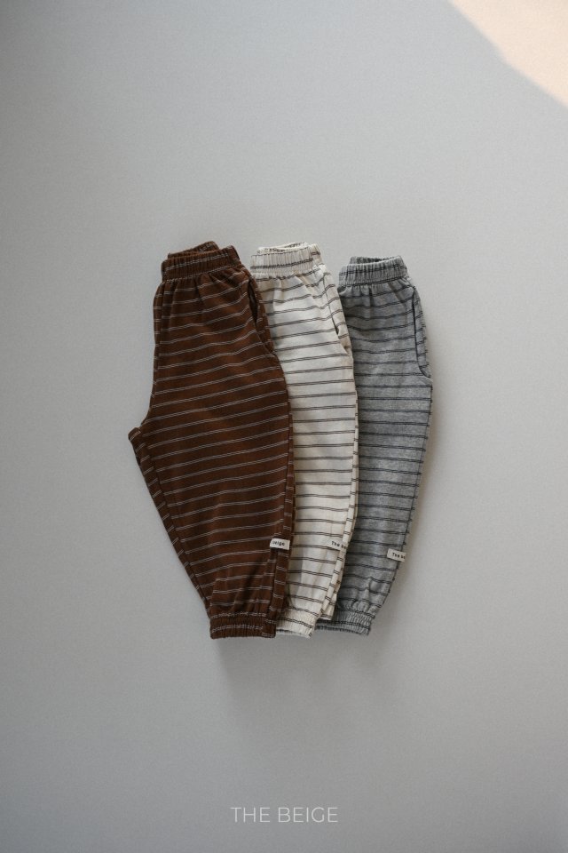 The Beige - Korean Baby Fashion - #smilingbaby - Spring Stripe Jogger Pants