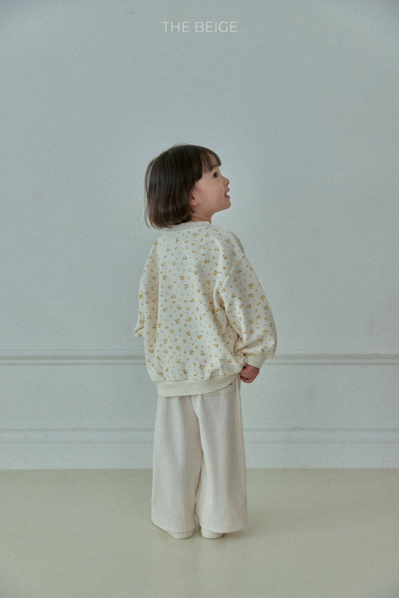 The Beige - Korean Baby Fashion - #smilingbaby - Flower Waffle Sweatshirt - 11