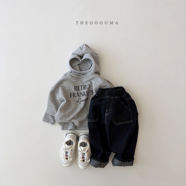 Thegoguma - Korean Children Fashion - #childofig - Outpocket Bangbang Denim Pants - 3