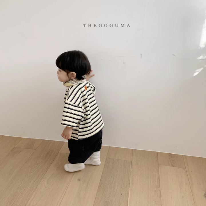 Thegoguma - Korean Children Fashion - #childrensboutique - Label Stripe Tee - 9