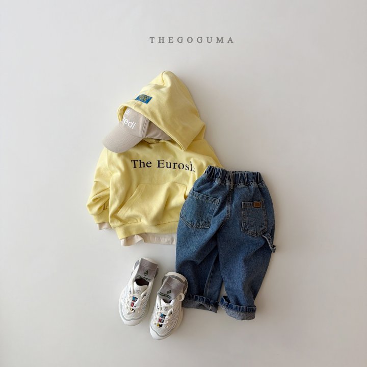 Thegoguma - Korean Children Fashion - #childrensboutique - Ring Chunky Denim Pants - 4