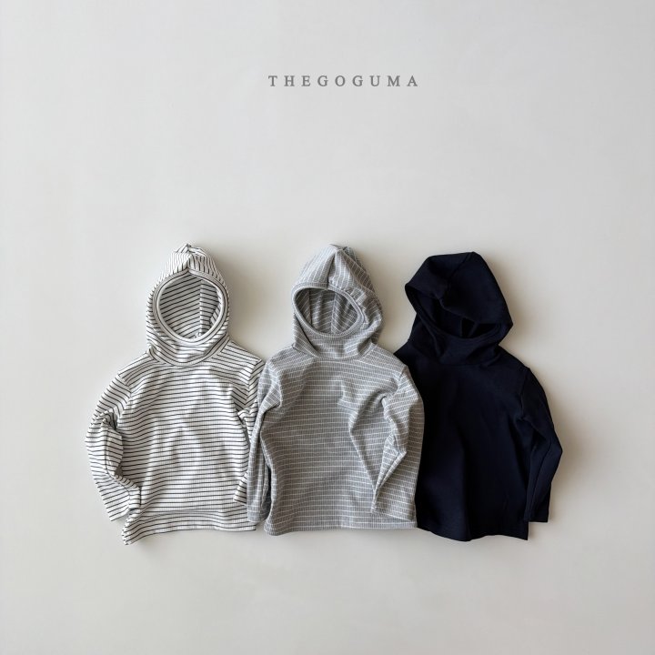 Thegoguma - Korean Children Fashion - #kidsshorts - Stretchy Stripe Hoodie
