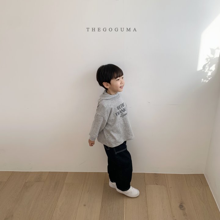 Thegoguma - Korean Children Fashion - #kidsshorts - Outpocket Bangbang Denim Pants - 8