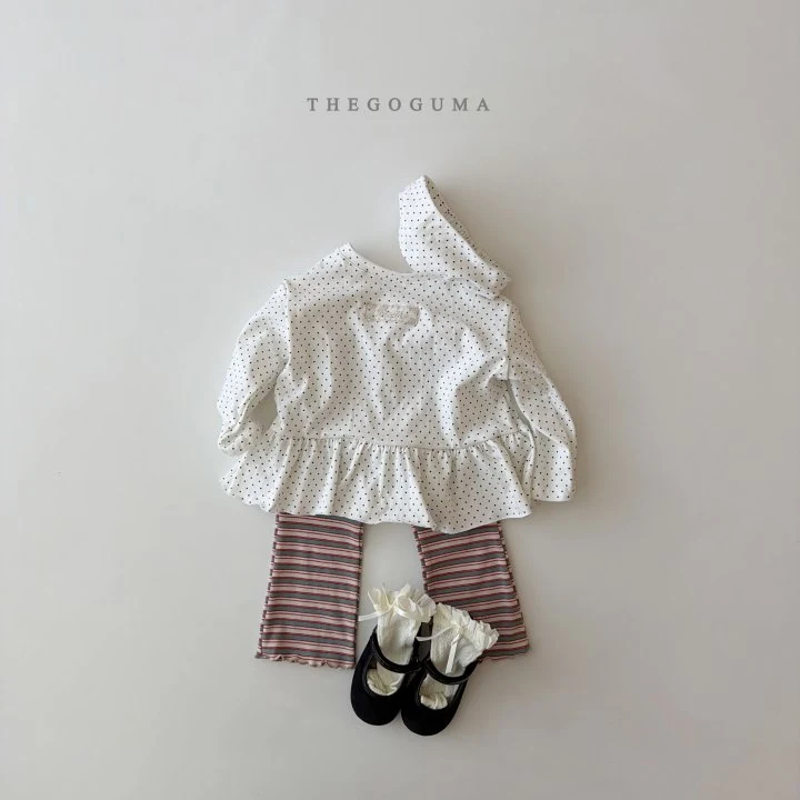 Thegoguma - Korean Children Fashion - #magicofchildhood - Lace Dot Frill Tee - 3