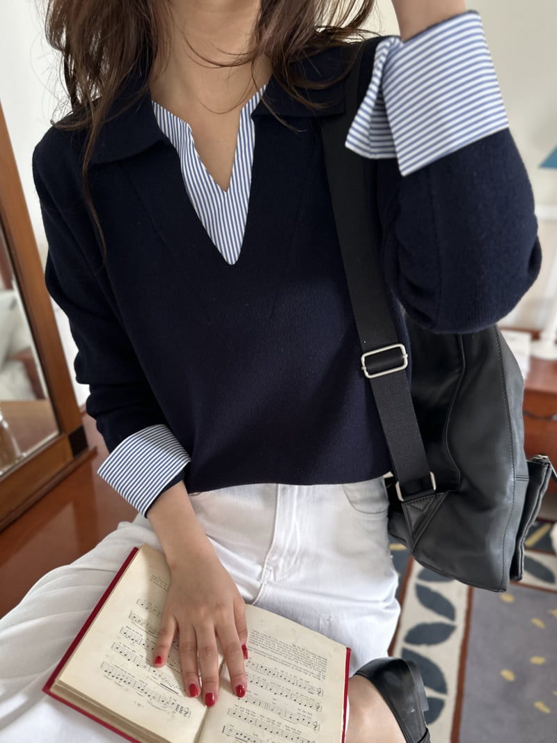There By - Korean Women Fashion - #momslook - Ment Knit - 5