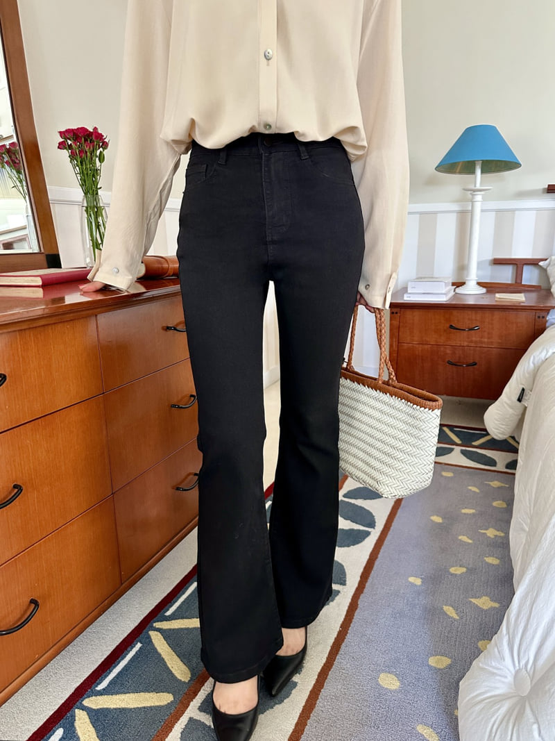 There By - Korean Women Fashion - #momslook - In-Banding Bootcut Denim Pants - 2