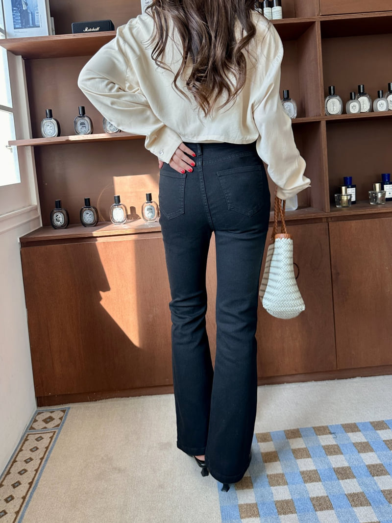 There By - Korean Women Fashion - #womensfashion - In-Banding Bootcut Denim Pants - 4