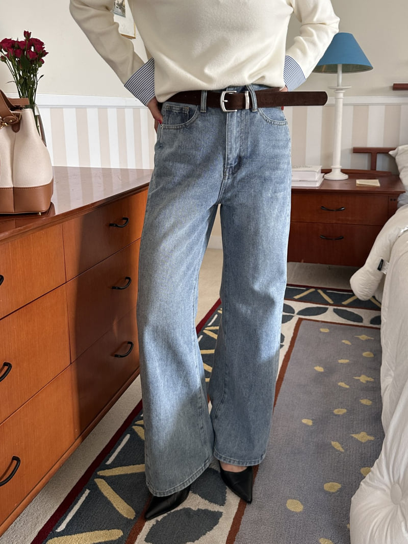 There By - Korean Women Fashion - #momslook - Flare Denim Pants - 3