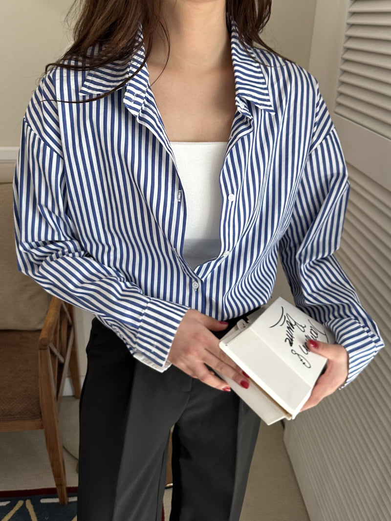 There By - Korean Women Fashion - #pursuepretty - Stripe Shirt - 9