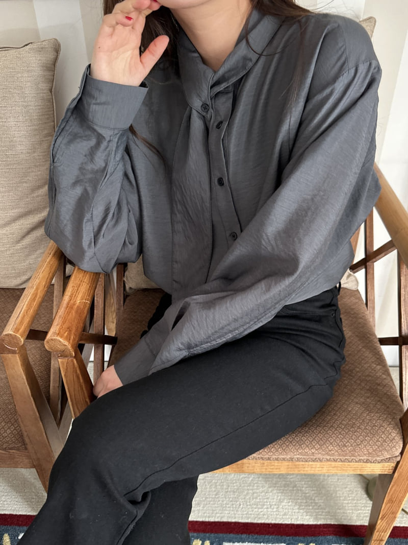 There By - Korean Women Fashion - #shopsmall - Tie Blouse - 10