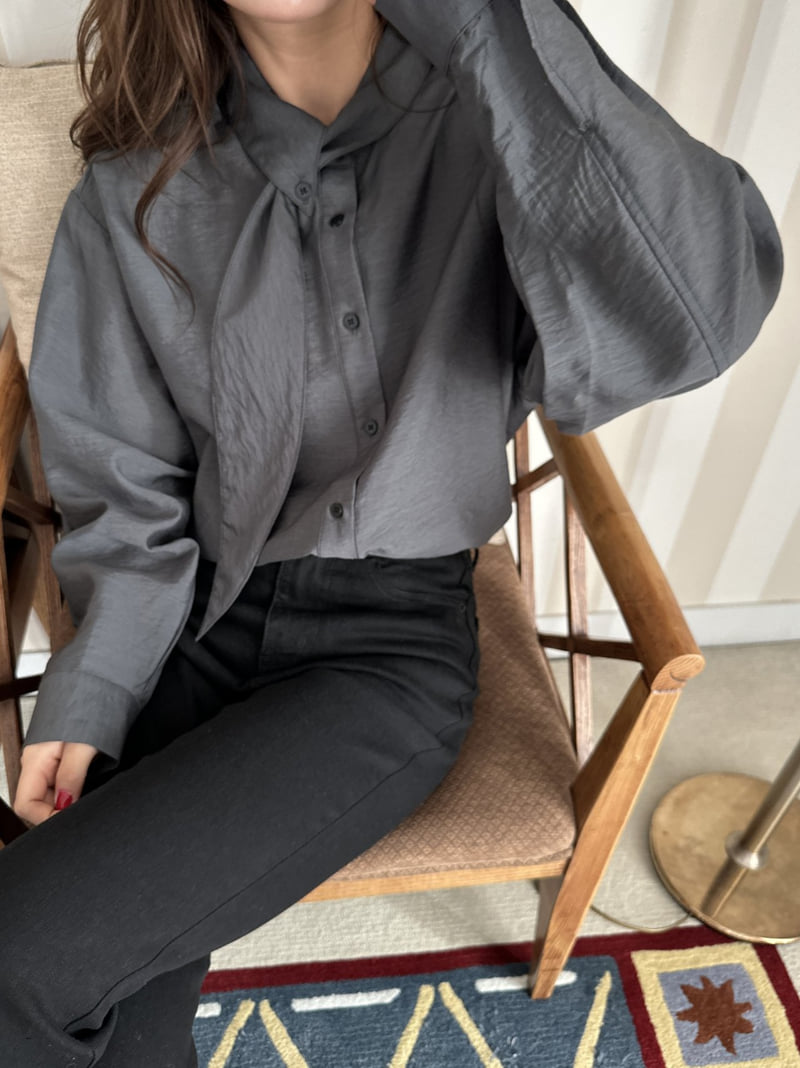 There By - Korean Women Fashion - #thatsdarling - Tie Blouse - 11