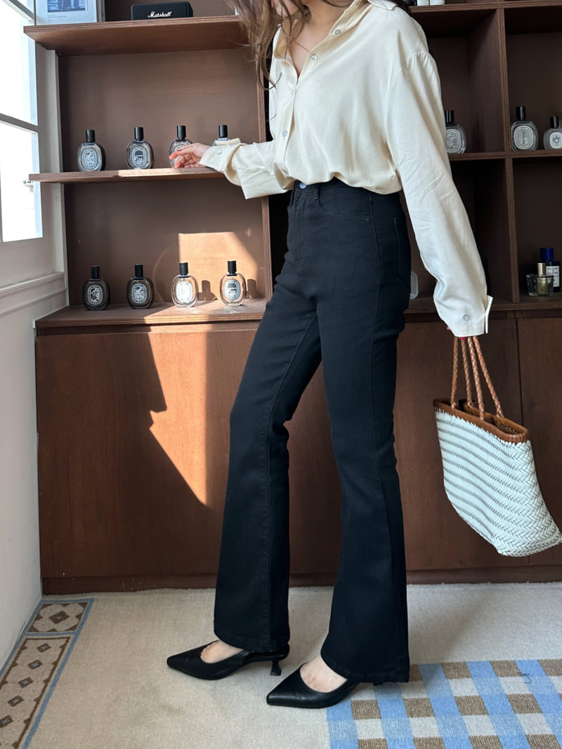 There By - Korean Women Fashion - #womensfashion - In-Banding Bootcut Denim Pants - 3