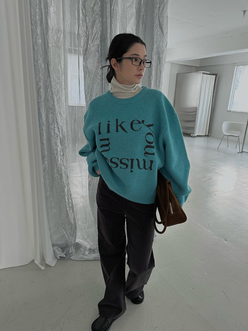Uoov - Korean Women Fashion - #momslook - Like Round Knit Top - 3