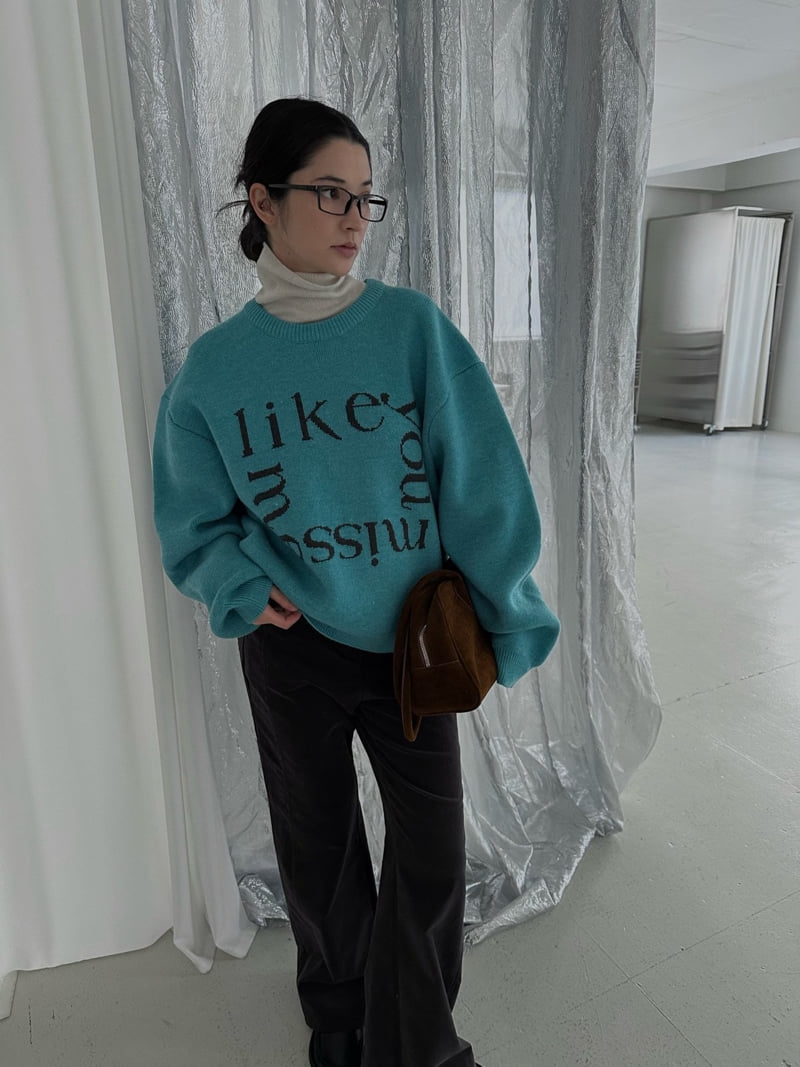 Uoov - Korean Women Fashion - #momslook - Like Round Knit Top - 5