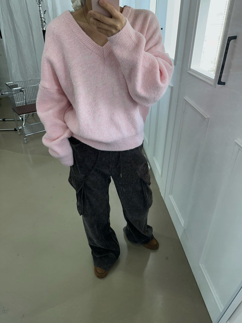 Uoov - Korean Women Fashion - #momslook - Napoli V-Neck Knit - 9