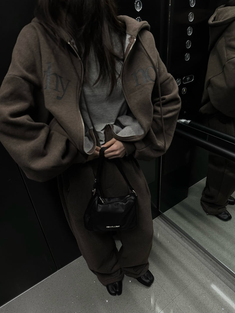 Uoov - Korean Women Fashion - #momslook - Y Double Fleece Jogger Pants - 10