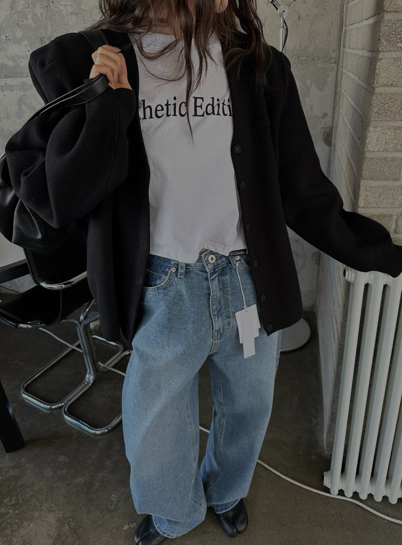 Uoov - Korean Women Fashion - #momslook - Line Denim Jacket - 7