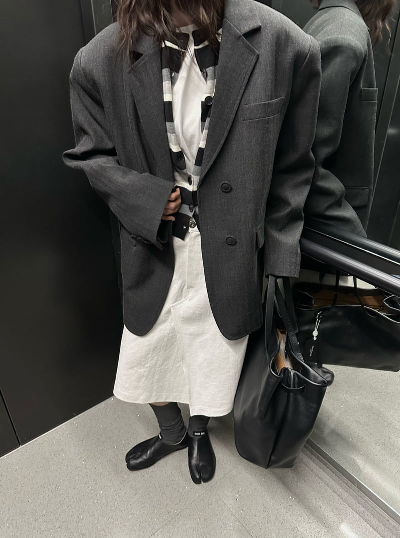 Uoov - Korean Women Fashion - #momslook - Striped Cardigan - 11