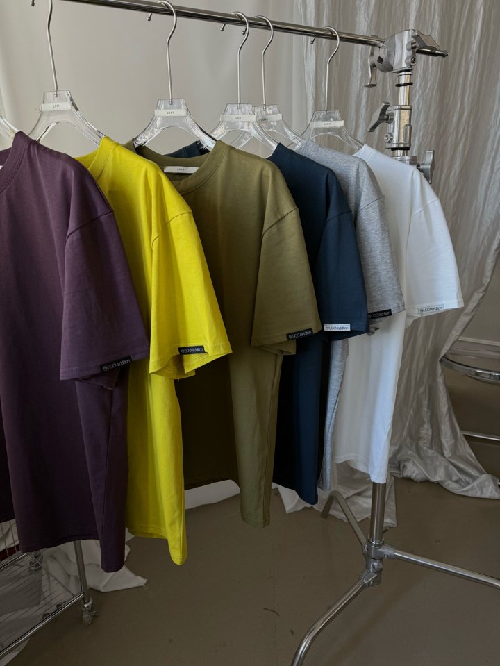 Uoov - Korean Women Fashion - #momslook - Label Tee - 2