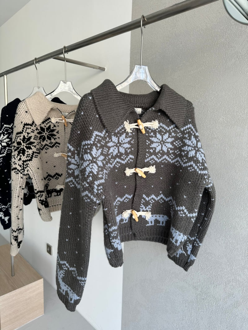 Uoov - Korean Women Fashion - #restrostyle - Rudolph Cardigan - 3