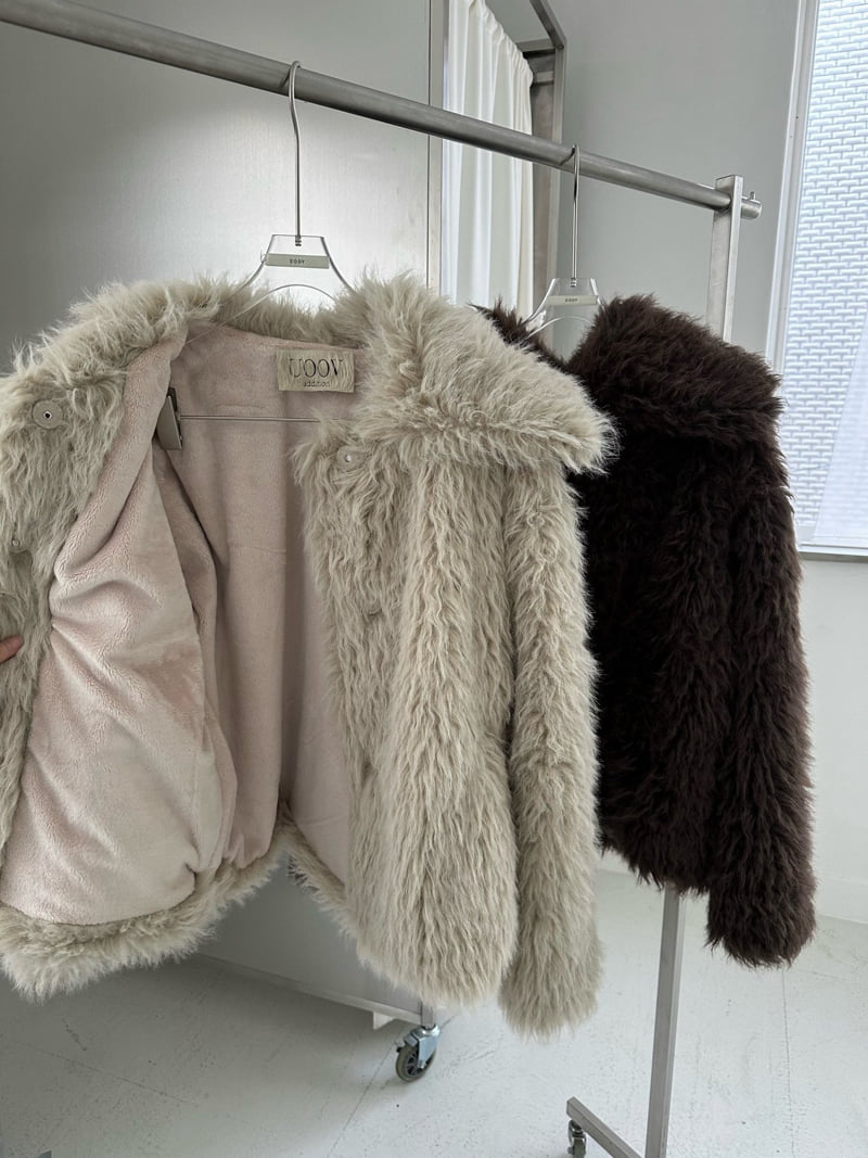 Uoov - Korean Women Fashion - #vintageinspired - Teddy Soft Jacket - 2