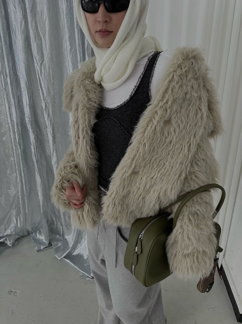 Uoov - Korean Women Fashion - #vintagekidsstyle - Teddy Soft Jacket - 3